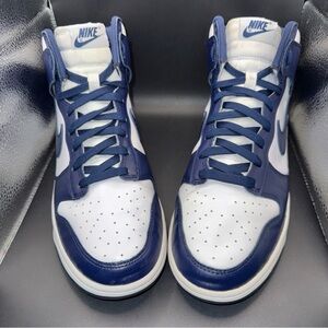 Size 10 - Nike Dunk High Midnight Navy Men, DD1399-104, Clean, No Box, Good Cond